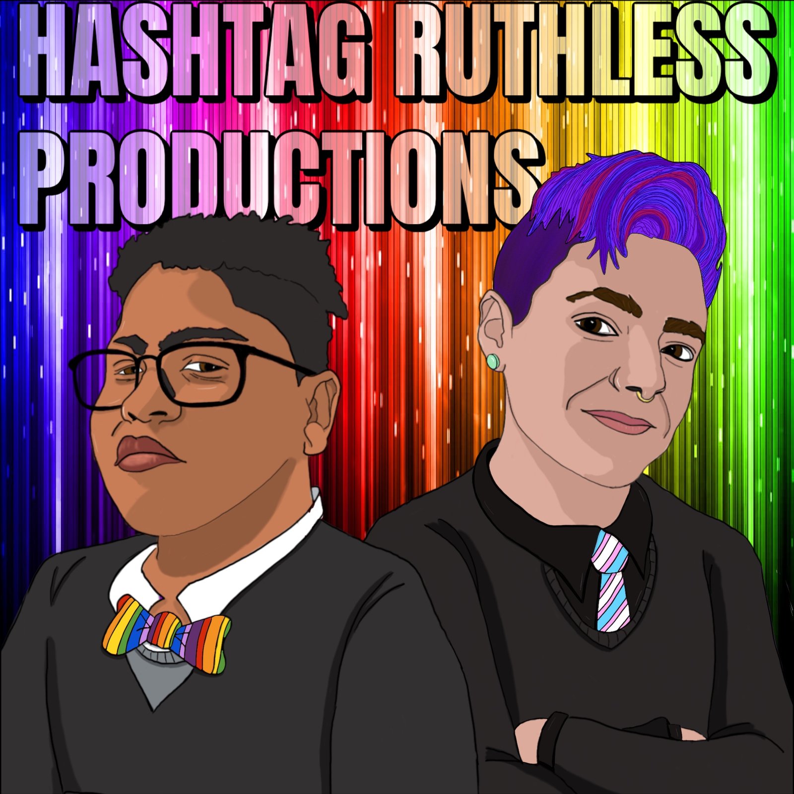 The logo for Hashtag Ruthless Productions
