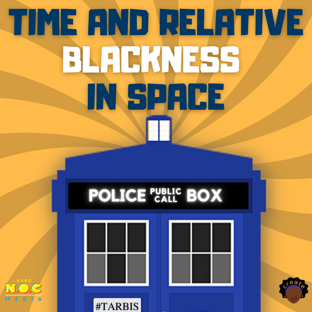 Logo for the Time and Relative Blackness in Space Podcast